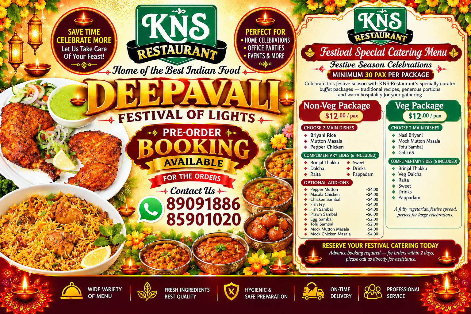 Deepavali Pre-Order Booking