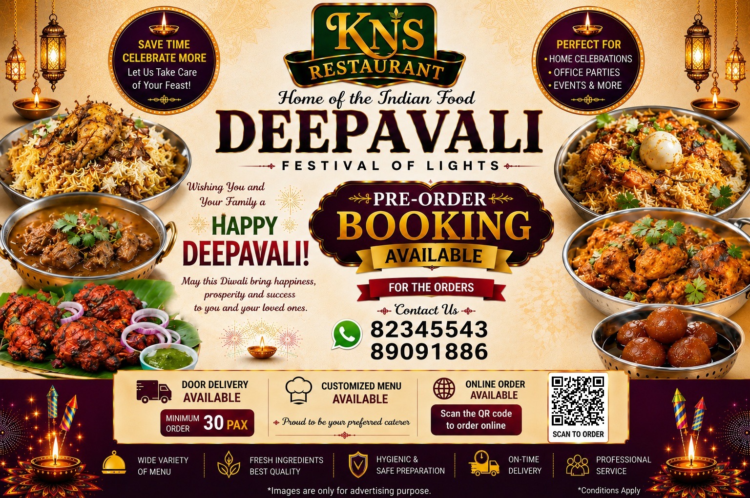 Deepavali Festival of Lights - KNS Restaurant