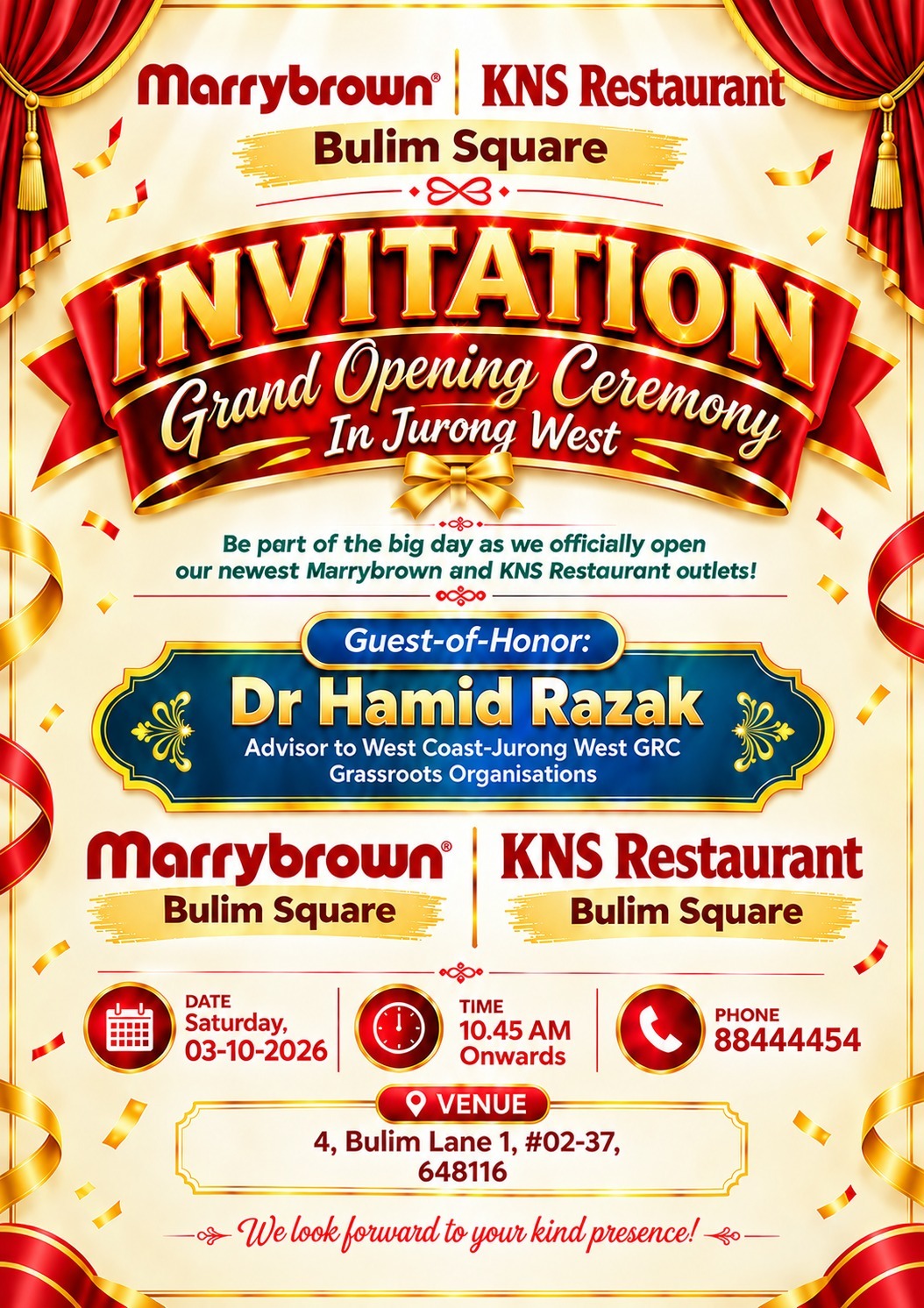 Grand Opening Invitation - Bulim Square